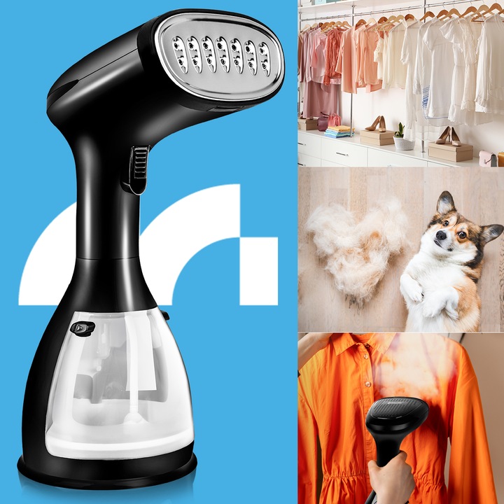 ŻELAZKO PAROWE PAROWNICA DO UBRAŃ STEAMER KLIPS 7w1 PAROWY ZESTAW