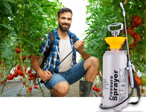 OPRYSKIWACZ OGRODOWY CIŚNIENIOWY RĘCZNY DŁUGA LANCA 8L SPRYSKIWACZ
