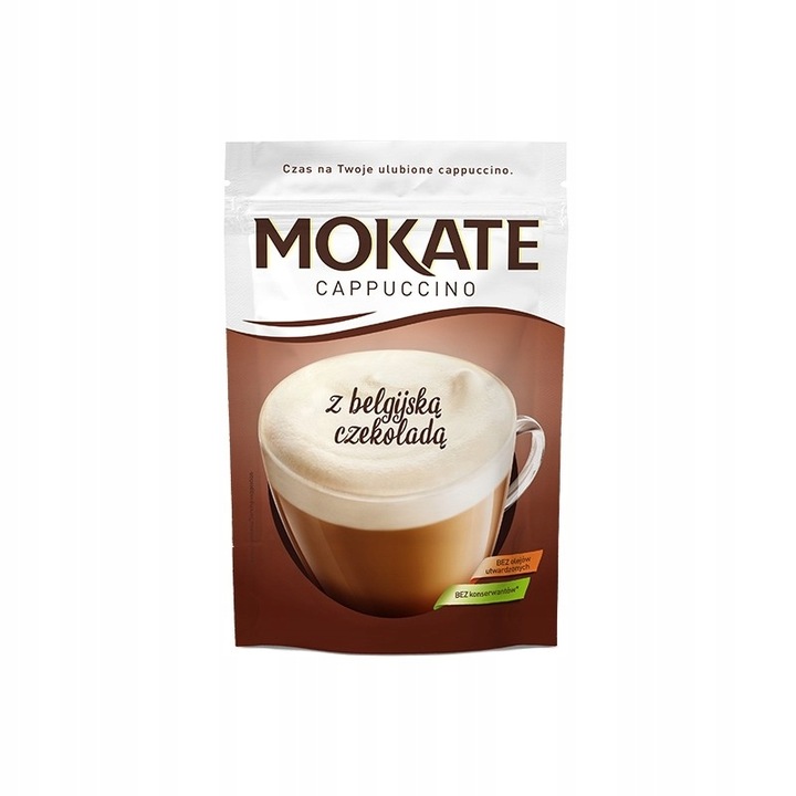 10x 110g MOKATE Cappuccino z belgijską czekoladą KARTON
