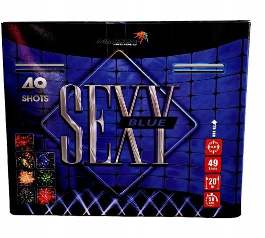 REWELACYJNA Wyrzutnia Fajerwerków 49 strzałów 20 mm mix efektów na imprezy