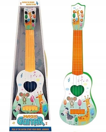 GITARA DLA DZIECI DUŻA 43CM UKULELE GRA INSTRUMENT