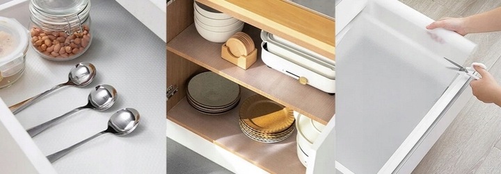 Mata antypoślizgowa do szuflad szafek DUŻA rolka 50x300cm