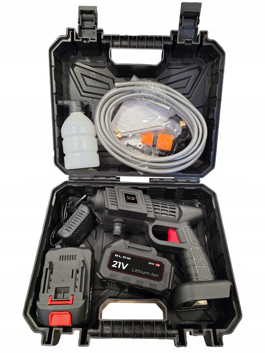 MYJKA CIŚNIENIOWA AKUMULATOROWA DO OKIEN OGRODU KOSTKI 2X AKUMULATOR