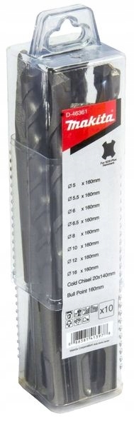 MAKITA D-46361 Zestaw wierteł SDS-PLUS - 10 sztuk