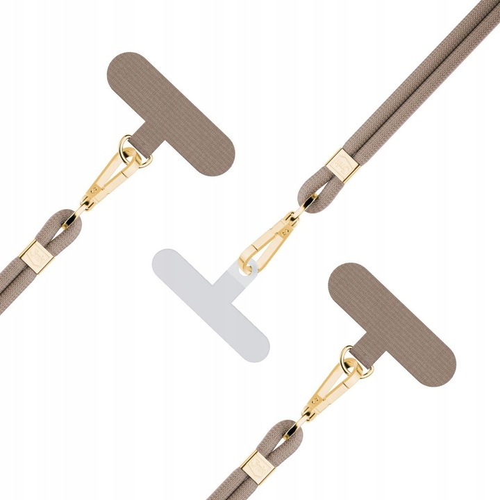 Smycz do telefonu 3MK EasyClip Elite Beżowy