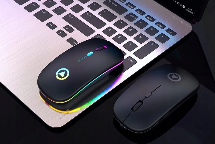 MYSZKA BEZPRZEWODOWA MYSZ OPTYCZNA SLIM LEKKA LED