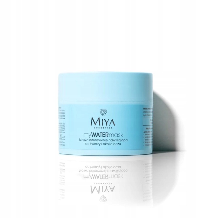 Maska Naturalna do Twarzy i Okolic Oczu Intensywnie Nawilżająca Miya 50 ml