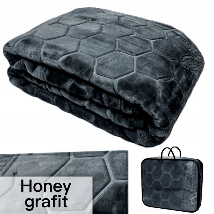 GRUBY KOC AKRYLOWY NARZUTA NA ŁÓŻKO NA KANAPE NAROŻNIK CIEPŁY PLED WALIZKA