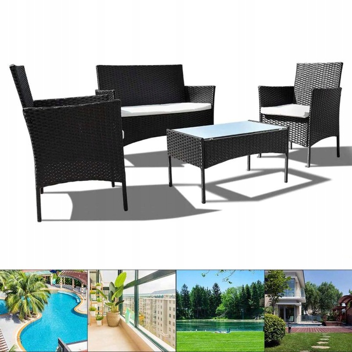 MEBLE OGRODOWE ZESTAW TECHNORATTAN ITALFORM RATAN