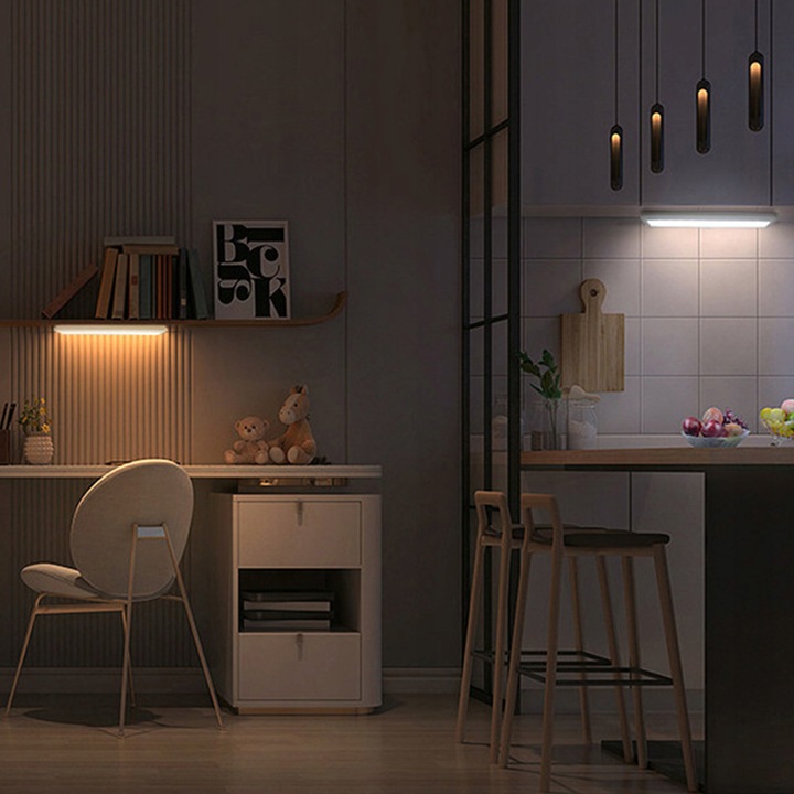 Lampka z Czujnikiem Ruchu Zmierzchu Lampa Podszafkowa Diody LED Magnes