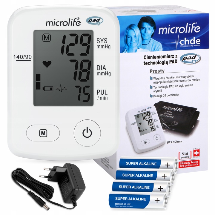CIŚNIENIOMIERZ NARAMIENNY APARAT DO MIERZENIA CIŚNIENIA ARYTMIA MICROLIFE