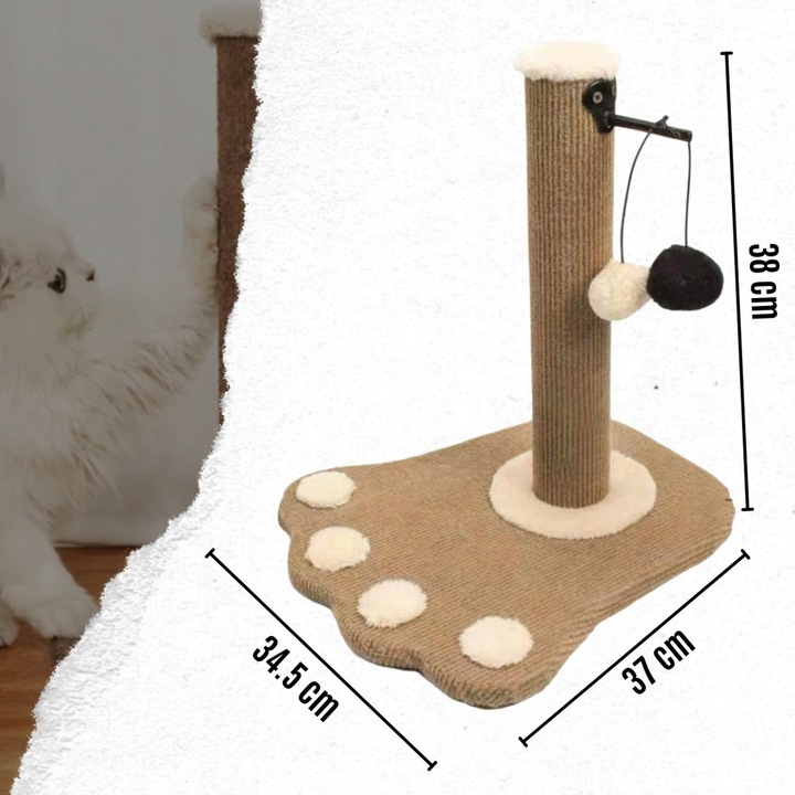 DRAPAK DLA KOTA DOMEK LEGOWISKO SŁUPEK + ZABAWKA