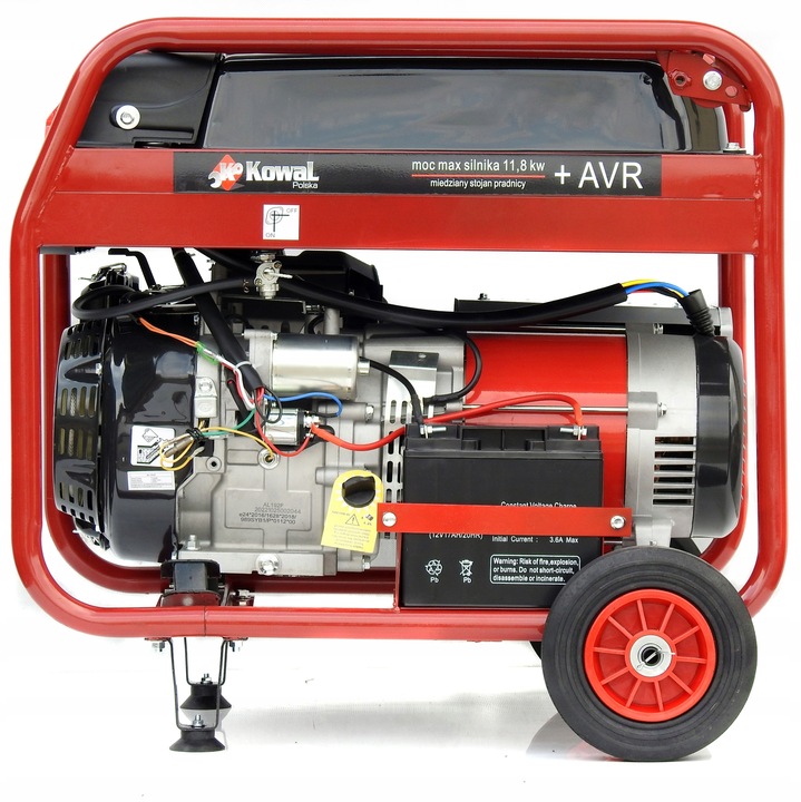 PROFESJONALNY AGREGAT PRĄDOTWÓRCZY 11,8kW ELSTART AVR MIEDŹ STOJAN