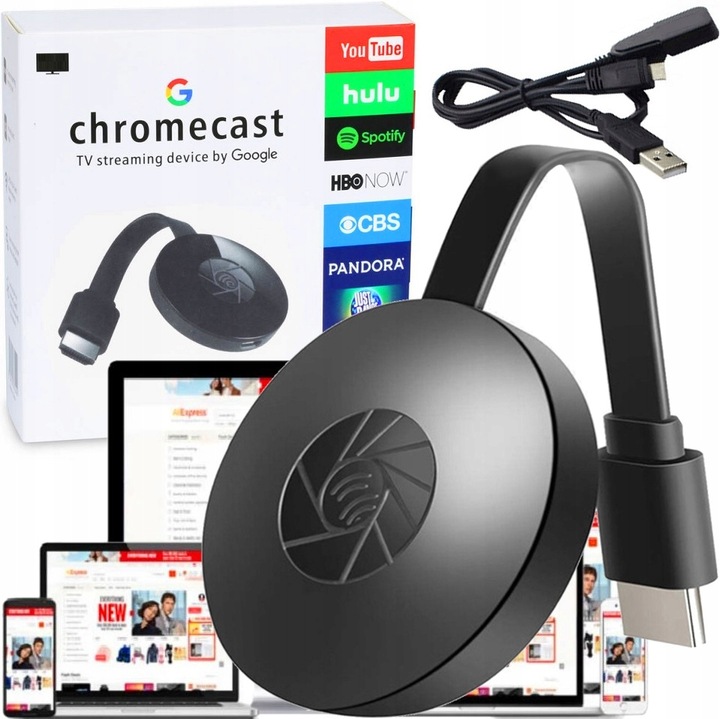 ADAPTER G2 HDMI WIFI CHROMECAST STREAM HD WECAST BEZPRZEWODOWY MIRROSCREEN