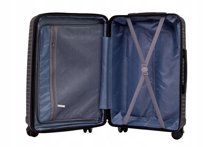 Wytrzymała Walizka Rozmiar Średni 65L Polipropylen 4 Koła Bagaż