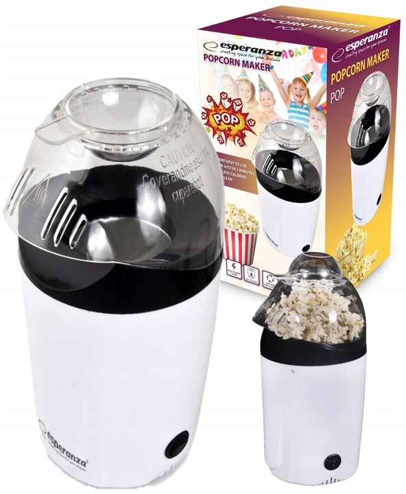 URZĄDZENIE MASZYNKA MASZYNA DO ROBIENIA POPCORNU BEZ TŁUSZCZU 1200W
