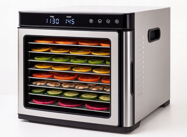 SUSZARKA SPOŻYWCZA DO ŻYWNOŚCI GRZYBÓW ZIÓŁ OWOCÓW WARZYW TIMER! 1000W
