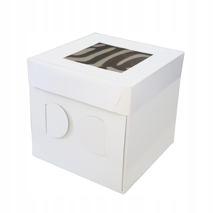 Pudełko Karton na TORT z Okienkiem 5 szt. 25x25x25