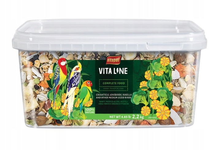 Vitapol Line Karma pełnoporcjowa dla papug 2,2 kg