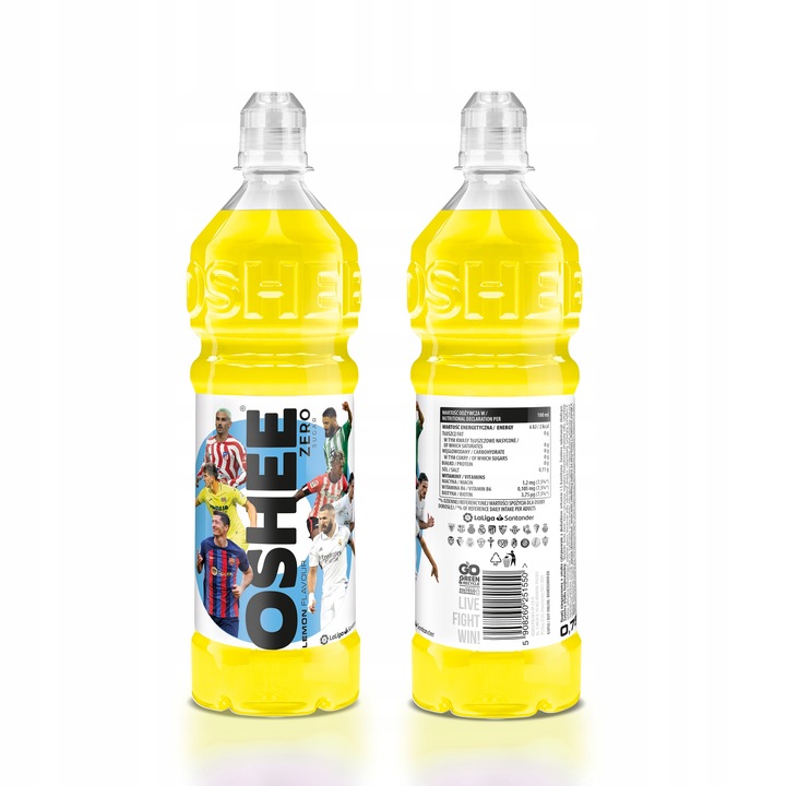Oshee Zero Sport Drink Napój Cytryna 750ml x6