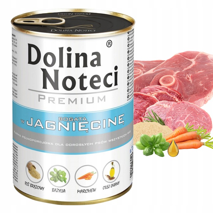 DOLINA NOTECI Premium Mix Smaków karma dla psa mokra 24 x 400g bezzbożowa