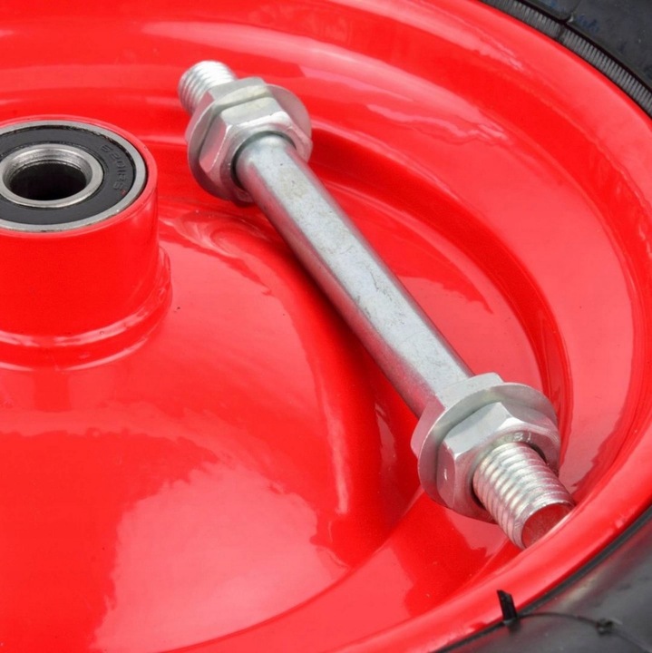 KOŁO KÓŁKO DO TACZKI TACZEK POMPOWANE Z OSIĄ MOCNE Z DĘTKĄ 4.00-8 2PR