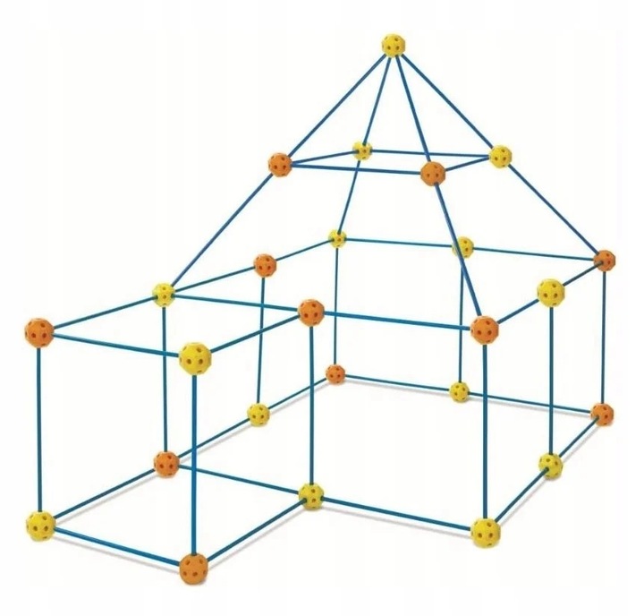 SŁOMKI KLOCKI KONSTRUKCYJNE DUŻE DO BUBOWANIA BAZY 340 elem.