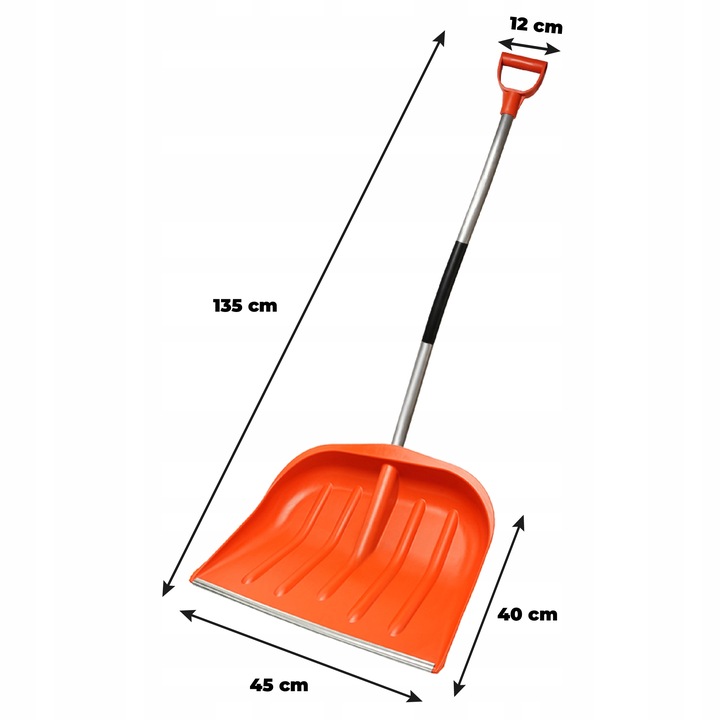 ŁOPATA ŚNIEGOWA profilowany trzonek MOCNA SZUFLA do śniegu