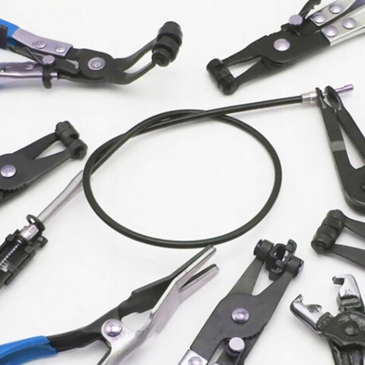 SZCZYPCE DO OPASEK ZACISKOWYCH CLICK-R OSŁON PRZEGUBÓW Z LINKĄ ZESTAW 9el