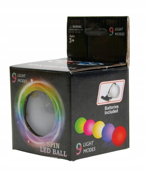 ŚWIECĄCA KULA SPIN POI wakacje światła piłka LED