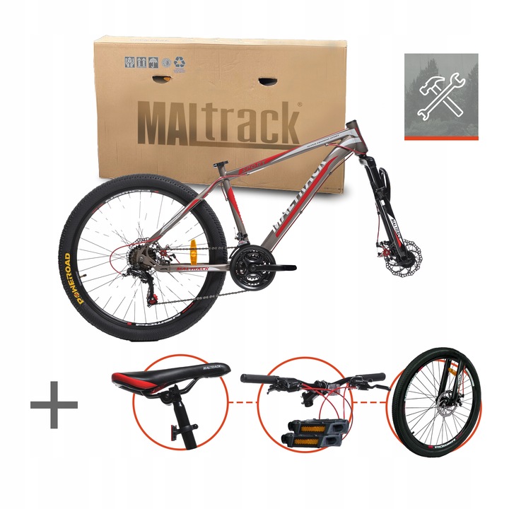 ROWER GÓRSKI MTB 26 SHIMANO 21 BIEGÓW SHIMANO 2 Tarcze RAMA 18" KOŁA 26"