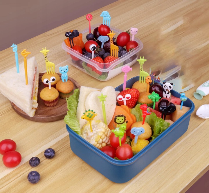 WIDELCZYKI DO PRZEKĄSEK DLA DZIECI WIDELCE DO OWOCÓW ŻYWNOŚCI WIDELCE 90SZT