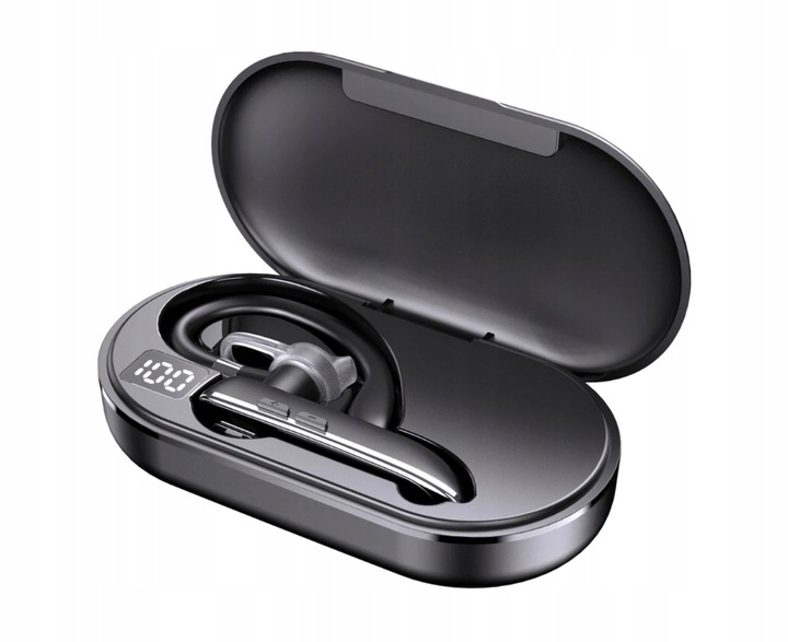 SŁUCHAWKA NAUSZNA BEZPRZEWODOWA YYK530 BLUETOOTH 5.1 DO ROZMÓW POWERBANK