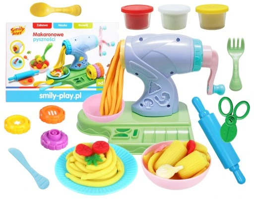 SMILY PLAY Duży zestaw kreatywny ciastolin makaron