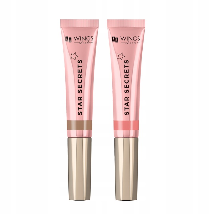 Zestaw AA WINGS OF COLOR The Wet Contouring - kremowy bronzer i róż