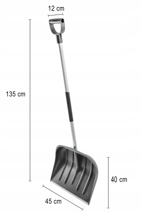 Łopata Szufla Do Śniegu Aluminiowy Prosty Trzonek 135cm Aluminium