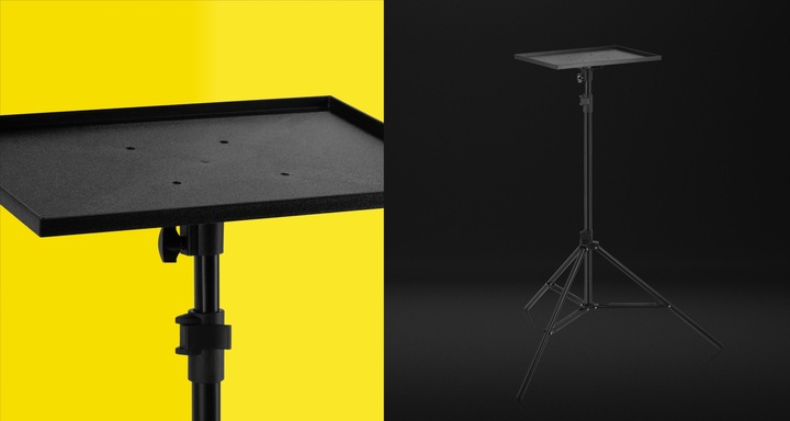 STATYW UCHWYT do projektora rzutnika PÓŁKA TRÓJNÓG do 10kg w:180cm 40x27cm