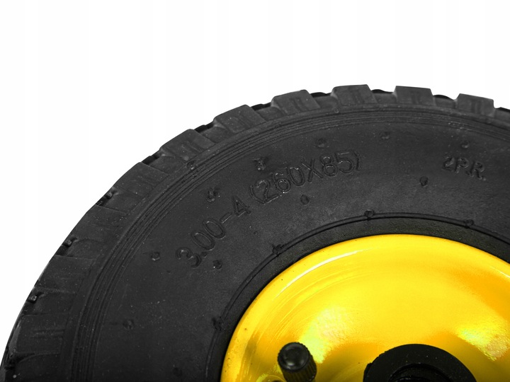 KOŁO KÓŁKO DO TACZKI WÓZKA 2PR 260x85mm 3.00-4 Z DĘTKĄ POMPOWANE MOCNE