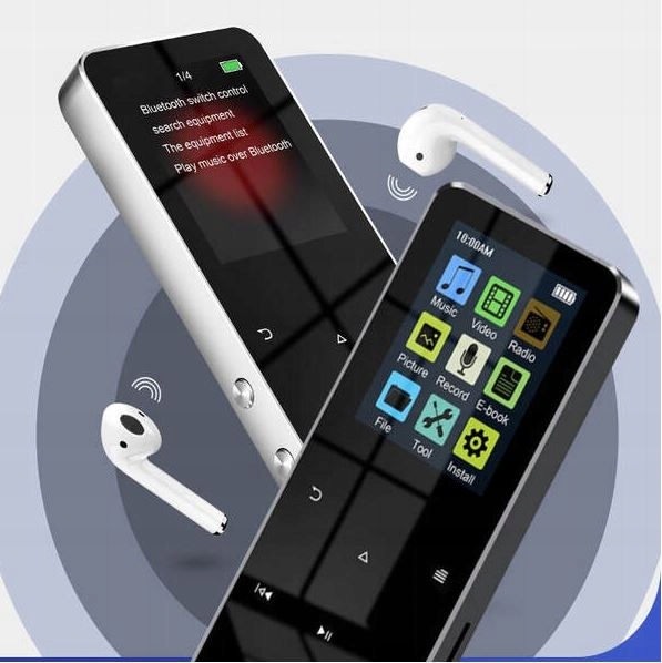 ODTWARZACZ MP4 MP3 16GB BLUETOOTH HiFi RADIO SŁUCHAWKI W ZESTAWIE