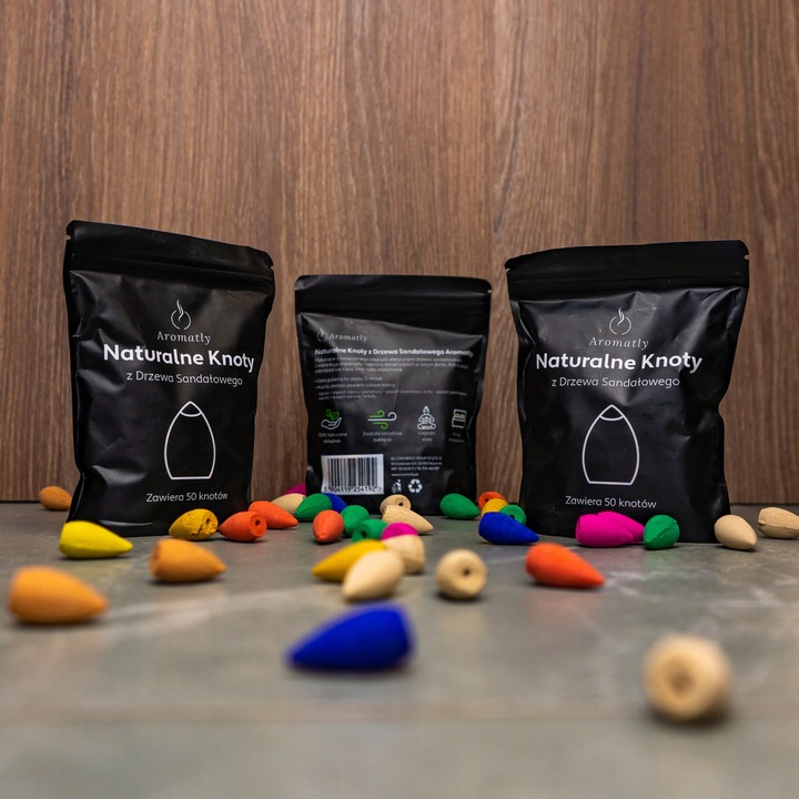 Knoty do kadzidła płynącego Aromatly - 50szt