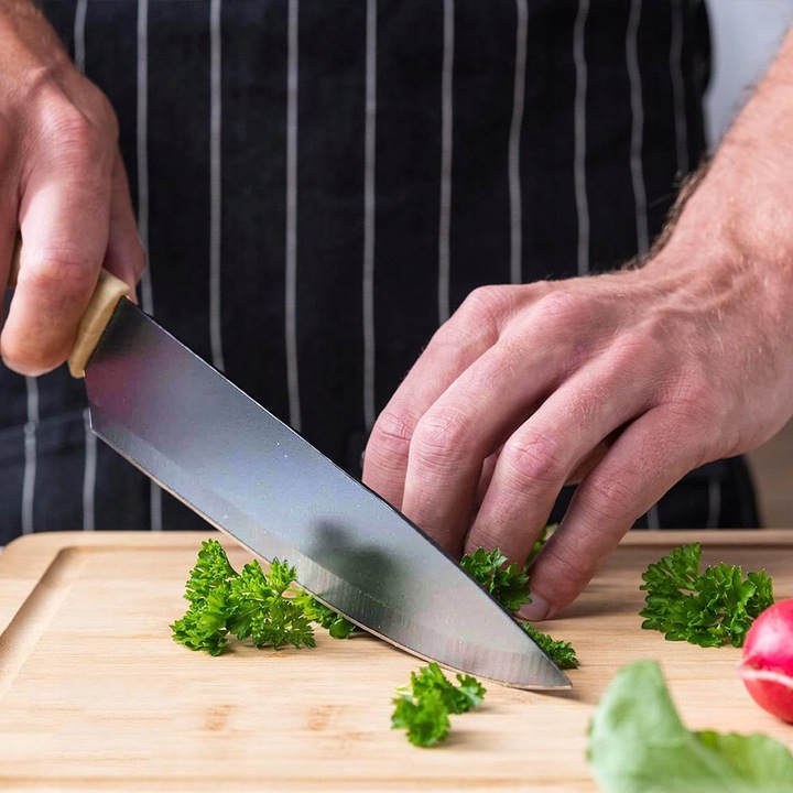 KOMPLET ZESTAW 4 NOŻY KUCHENNYCH + OBIERACZKA NOŻE KUCHENNE BARDZO OSTRE