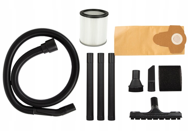 ODKURZACZ PRZEMYSŁOWY WARSZTATOWY NA SUCHO MOKRO Z OTRZĄSACZEM PYŁU