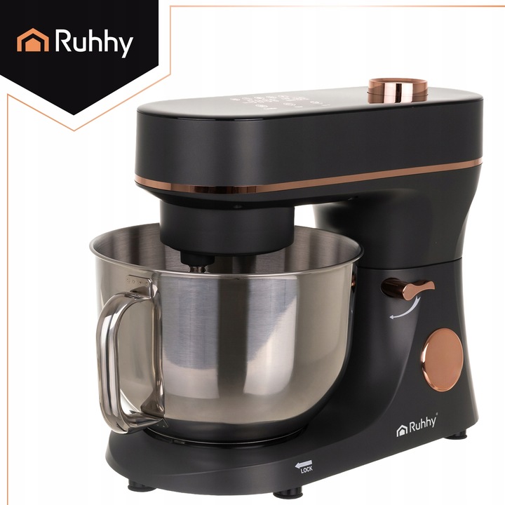 Robot Planetarny Kuchenny z Podgrzewaną Misą 5,7L Ruhhy Duży