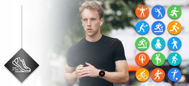 Smartwatch Zegarek Męski 2 gen Polskie menu Połączenia Sport Smart Watch