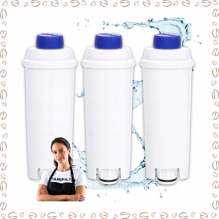 3x Filtr do ekspresu DELONGHI DINAMICA ECAM DLSC002 SER3017