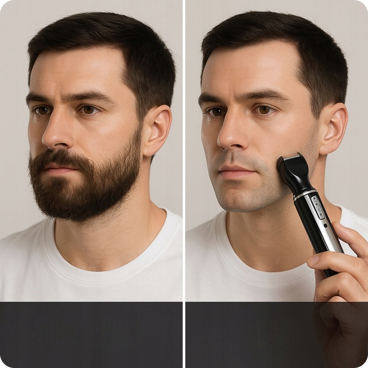 TRYMER GOLARKA DO NOSA USZU GOLENIE BRODY WŁOSÓW ZAROSTU 4w1 MOCNY