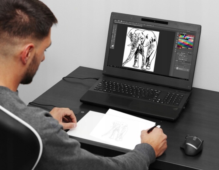 TABLET GRAFICZNY BRIGHTPAD + RĘKAWICZKA DO TABLETU + UCHWYT UNIWERSALNY