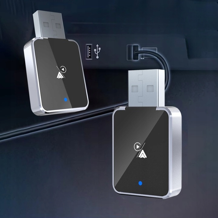 BEZPRZEWODOWY ADAPTER ANDROID AUTO CARPLAY 2W1 IPHONE USB USB-C