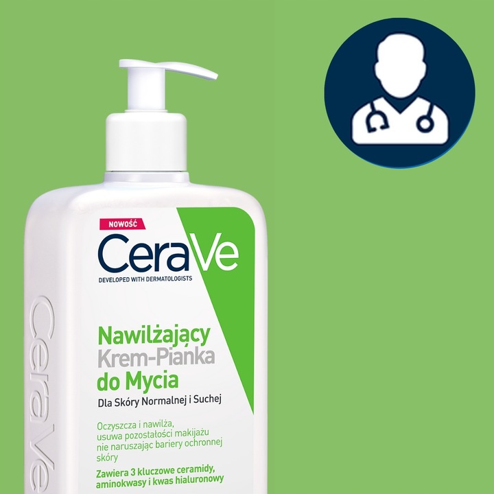 Krem-Pianka CeraVe Nawilżający do Mycia Skóry Normalnej i Suchej 473 ml