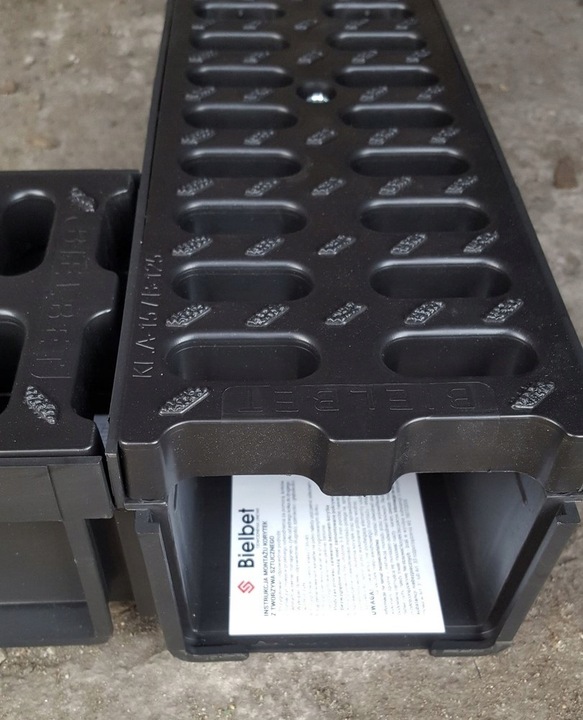 ODWODNIENIE LINIOWE GARAŻU A15 1,5t KORYTKO GRUBY RUSZT H105 WPUST